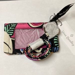 Vera Bradley Zip ID Lanyard 
Kauai Flower Pattern